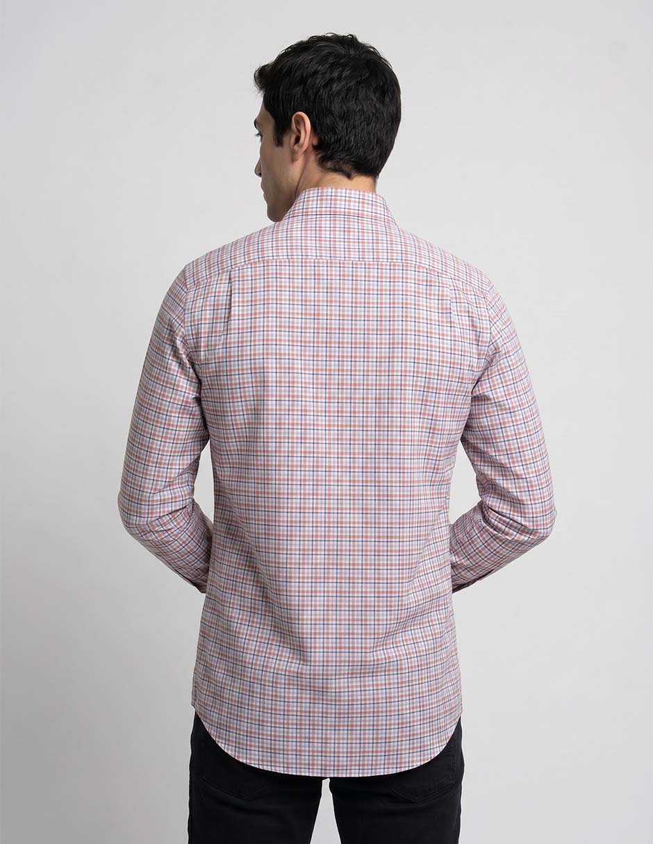 Camisa casual tommy de algodón manga larga