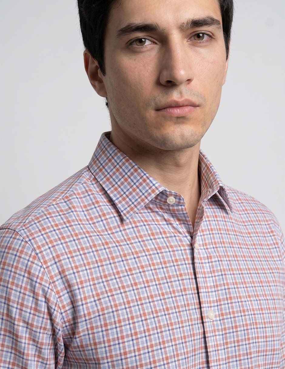 Camisa casual tommy de algodón manga larga