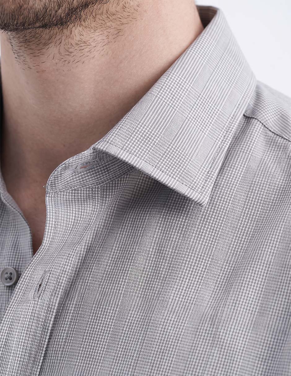 Camisa de vestir de algodón manga larga para hombre 2