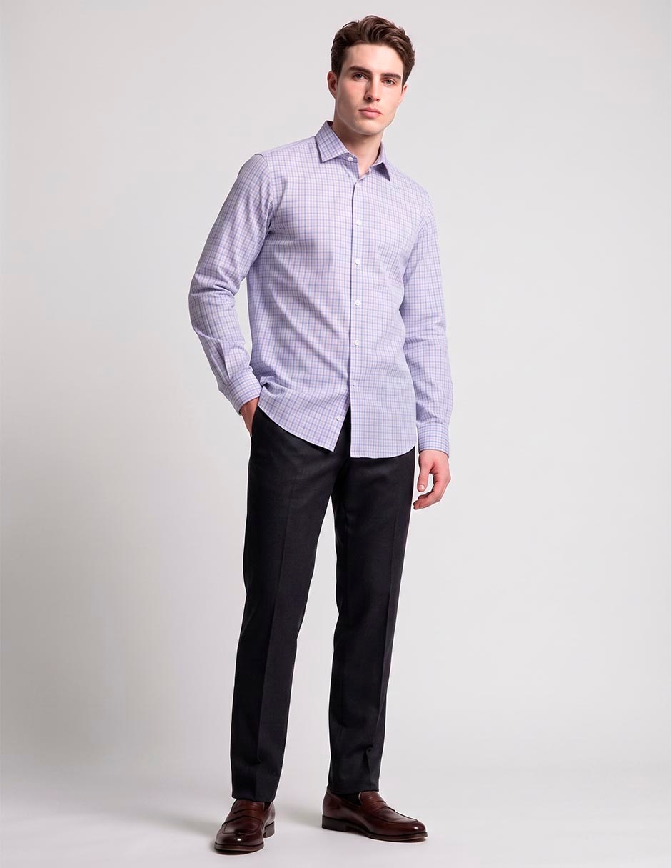 Camisa de vestir Michael Kors de algodón manga larga para hombre