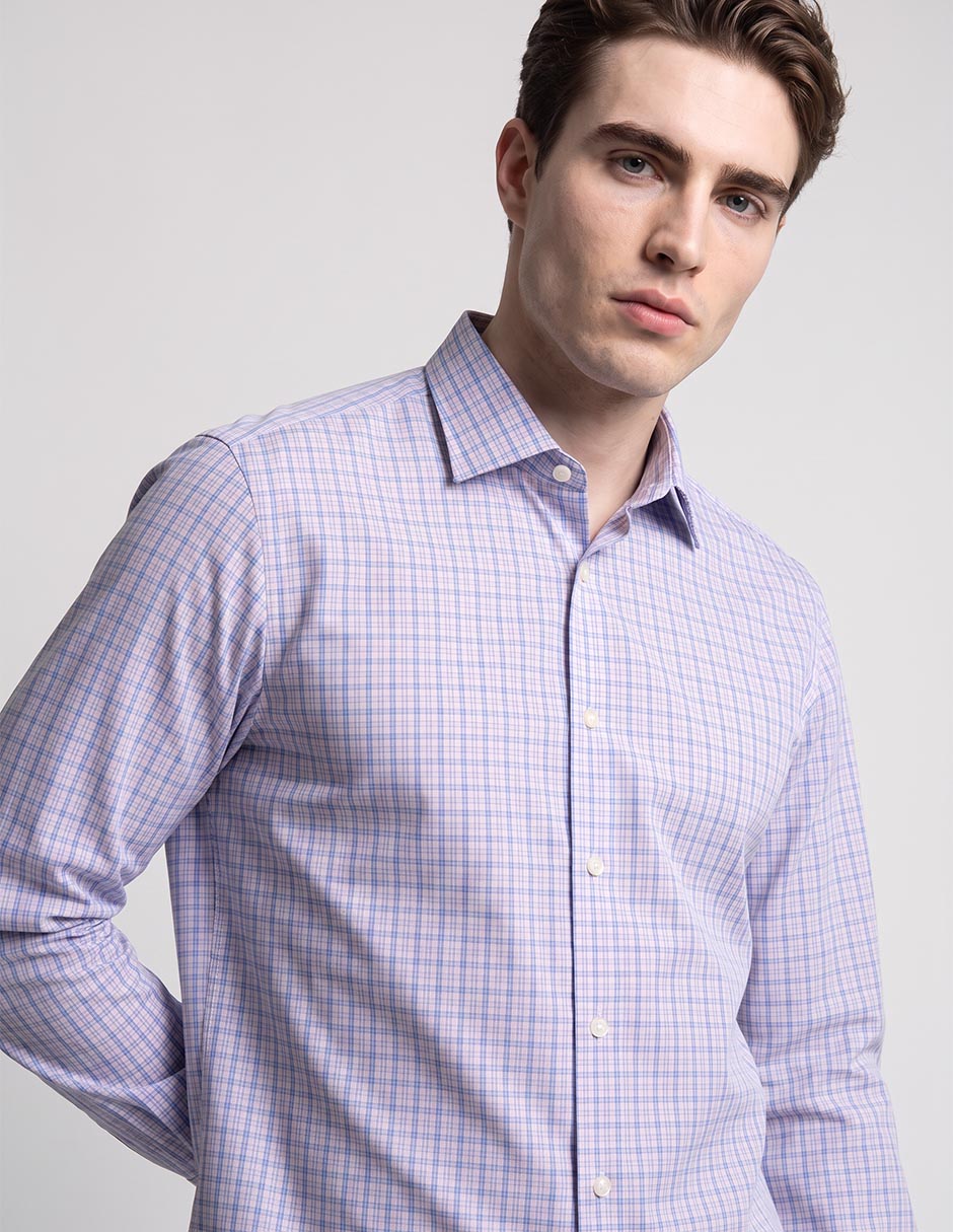 Camisa de vestir Michael Kors de algodón manga larga para hombre