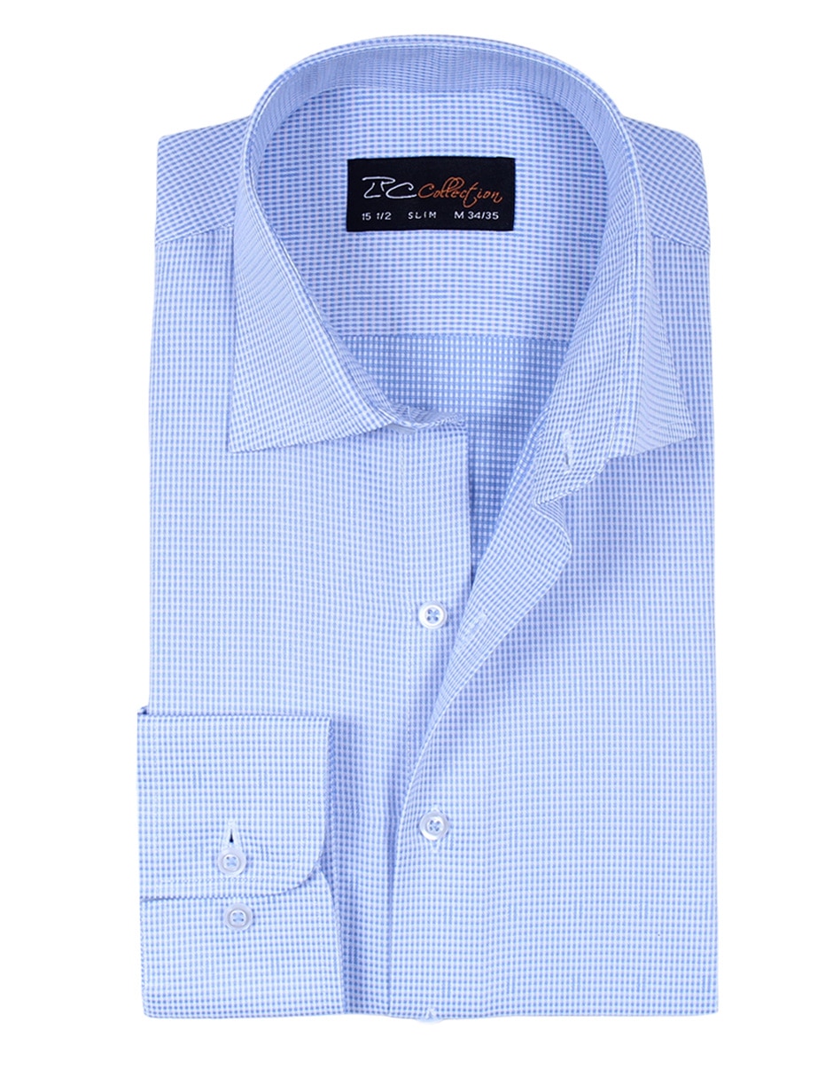 Camisa de vestir de algodón manga larga para hombre 2