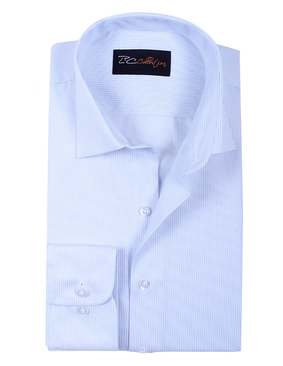Camisa de vestir de algodón manga larga para hombre 2