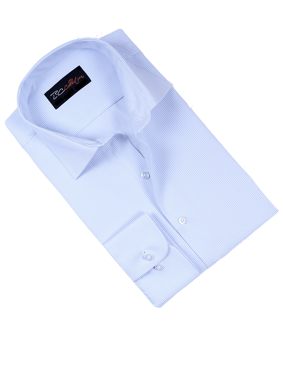 Camisa de vestir de algodón manga larga para hombre 4