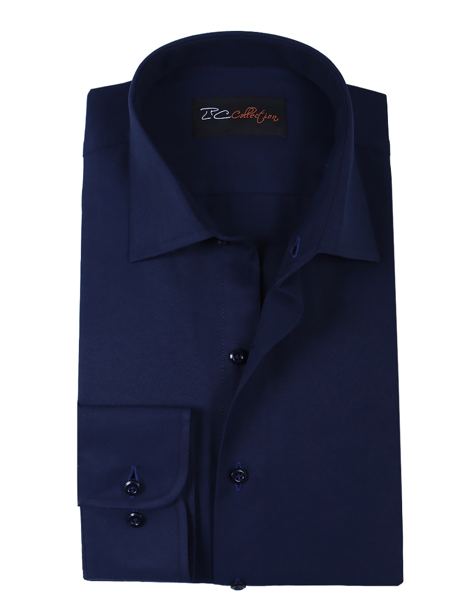 Camisa de vestir de algodón manga larga para hombre 2