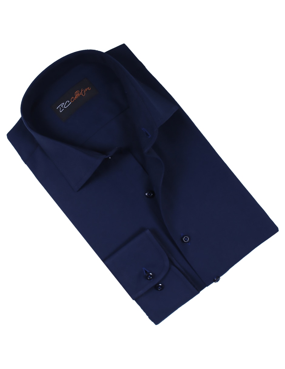Camisa de vestir de algodón manga larga para hombre 4