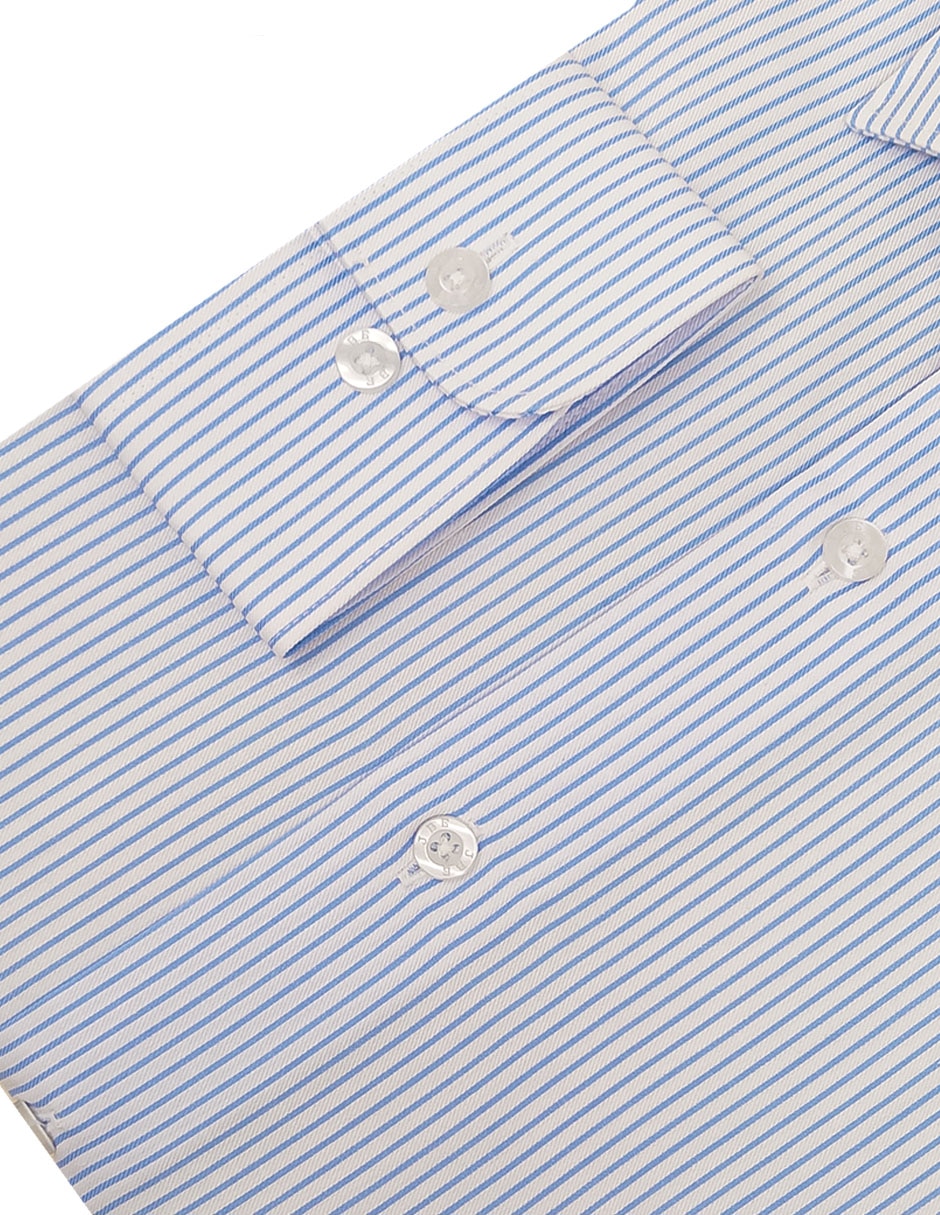 Camisa formal manga larga para hombre 4