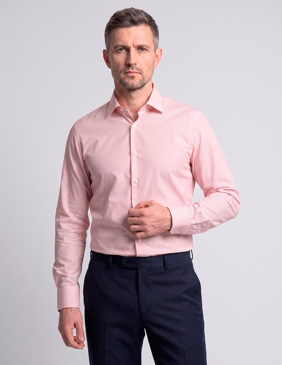 Camisa formal manga larga para hombre