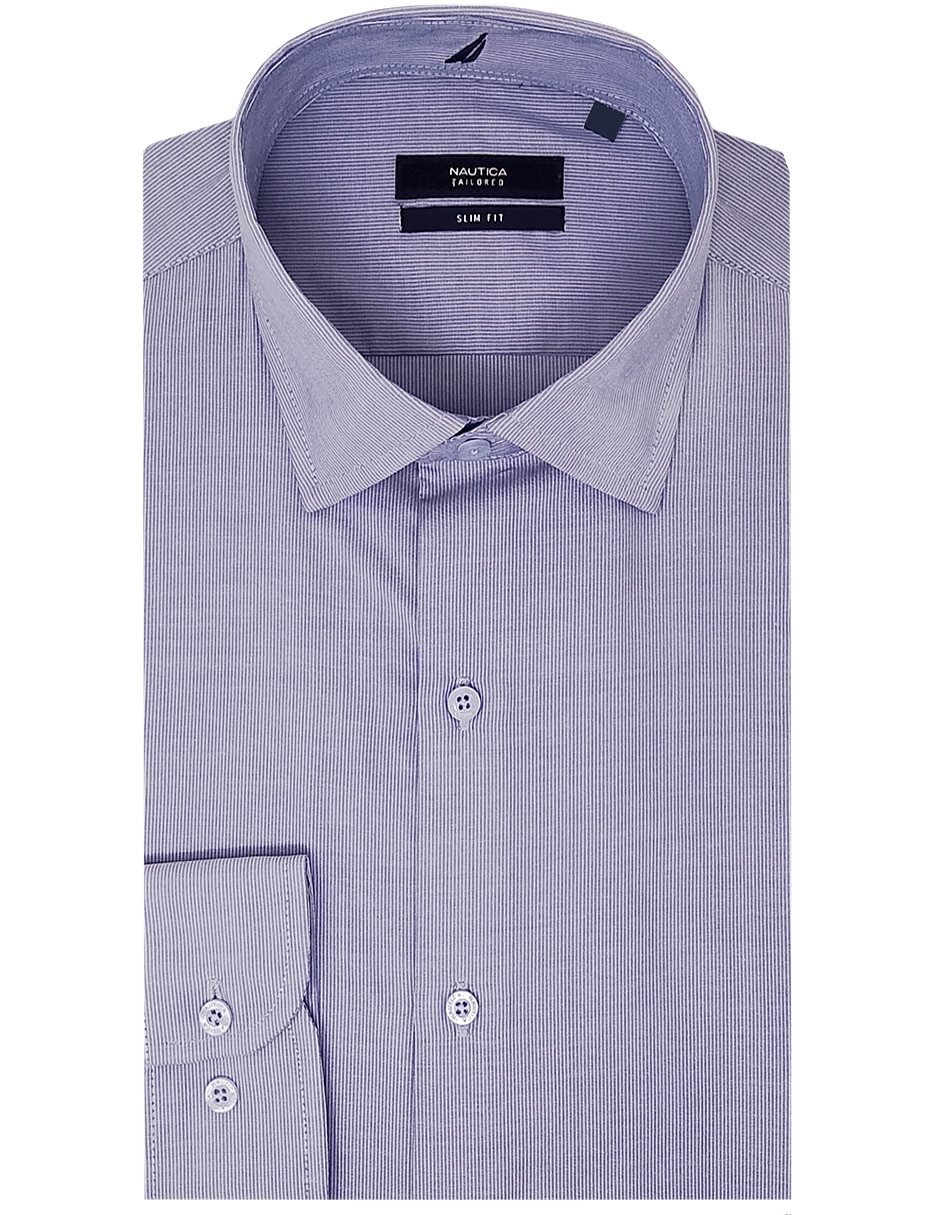 Camisa formal manga larga para hombre