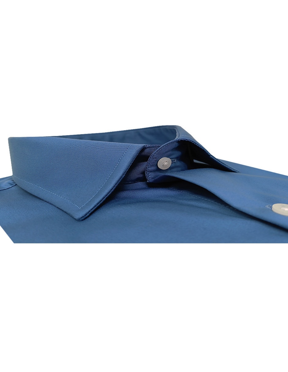 Camisa/Sobrecamisa Formal de (si aplica) Mezcla de materiales manga Larga para hombre 4