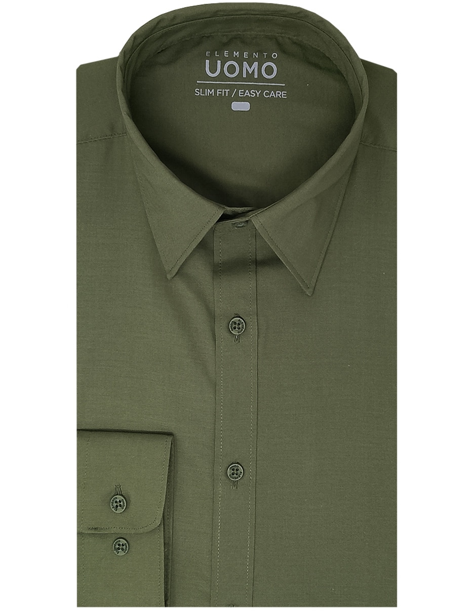 Camisa de vestir manga larga para hombre