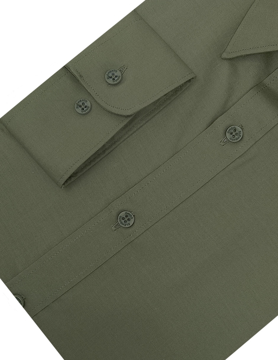 Camisa de vestir manga larga para hombre 2