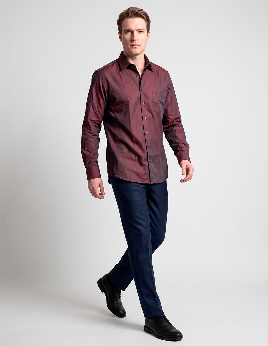 Camisa de vestir manga larga para hombre Camisa de vestir manga larga para hombre