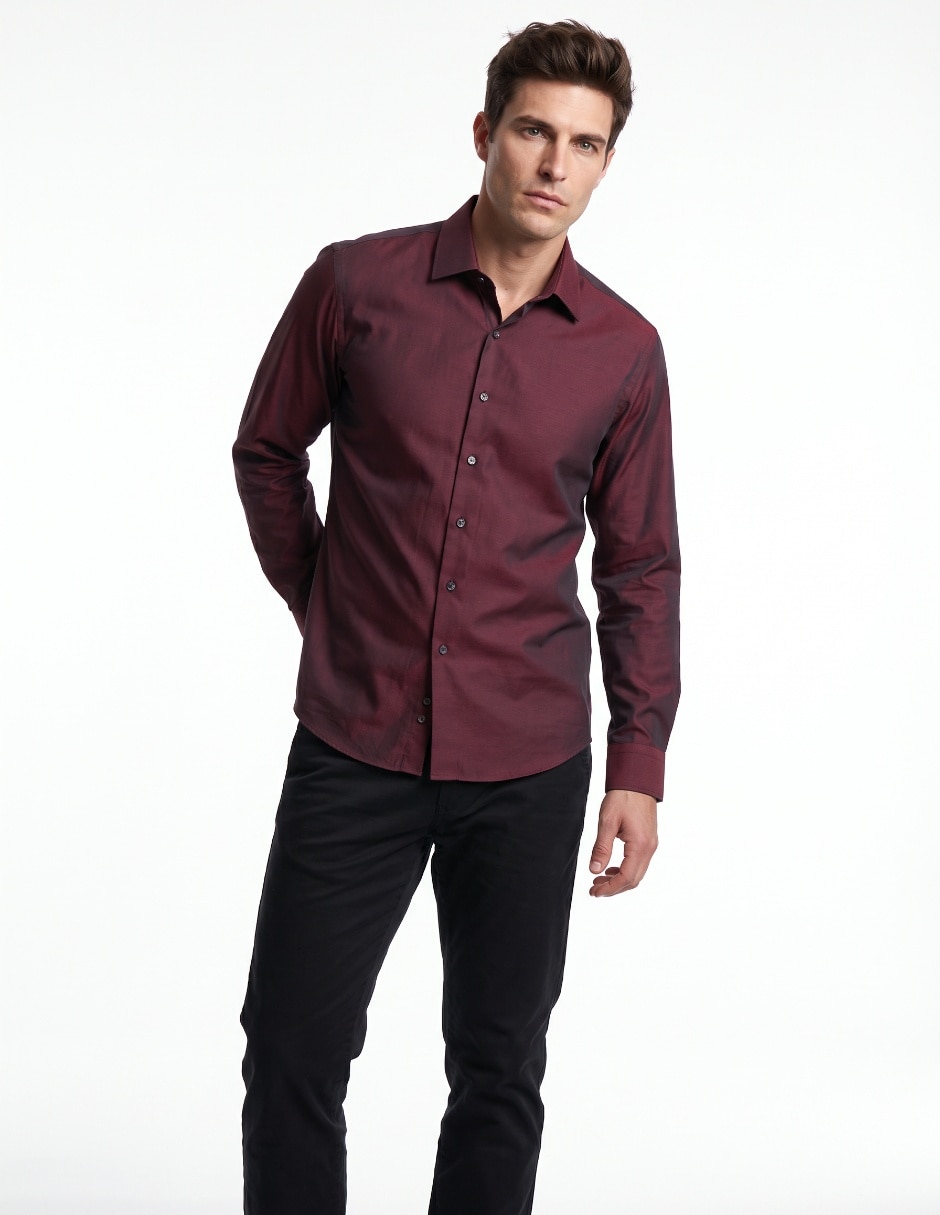 Camisa de vestir Johnn Henry manga larga para hombre Camisa de vestir Johnn Henry manga larga para hombre