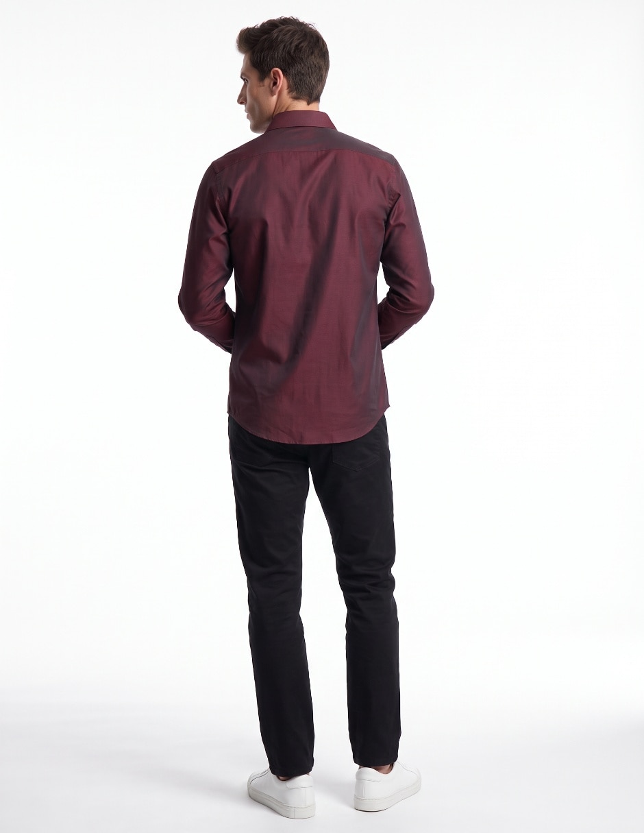 Camisa de vestir Johnn Henry manga larga para hombre 2