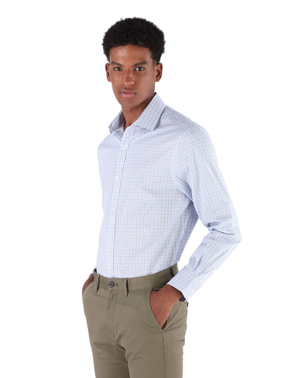 Camisa de vestir manga larga para hombre Camisa de vestir manga larga para hombre