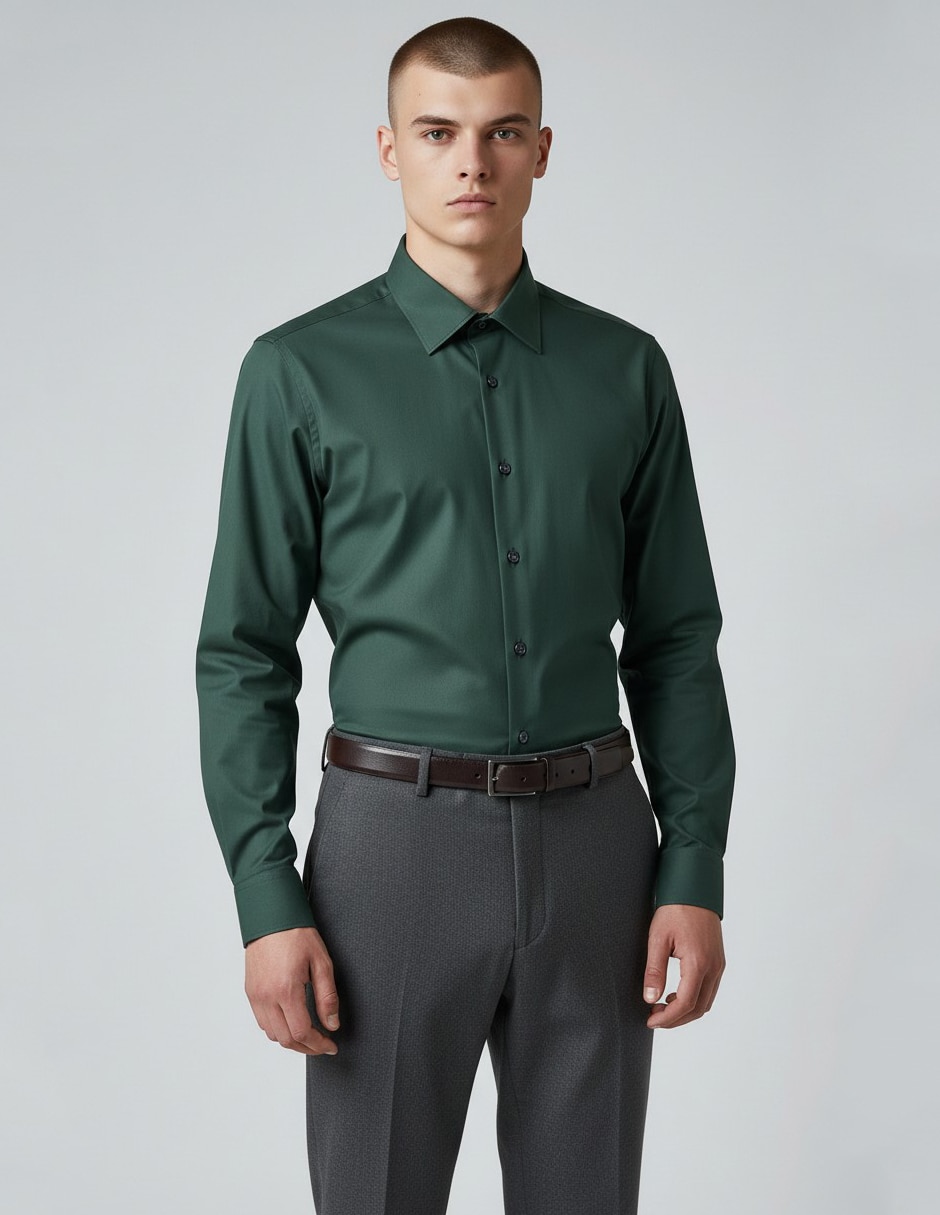 Camisa de vestir KC NY manga larga para hombre Camisa de vestir KC NY manga larga para hombre