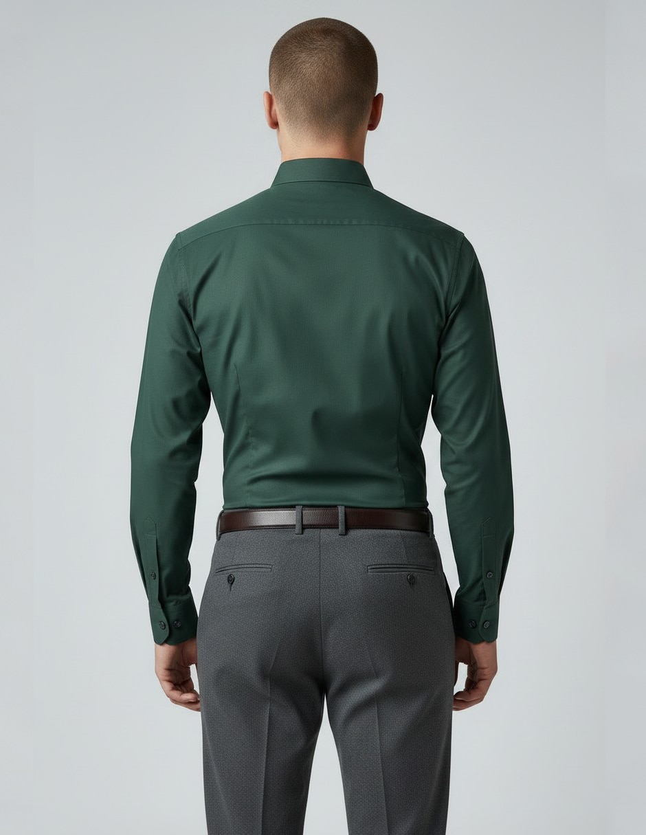 Camisa de vestir KC NY manga larga para hombre 2