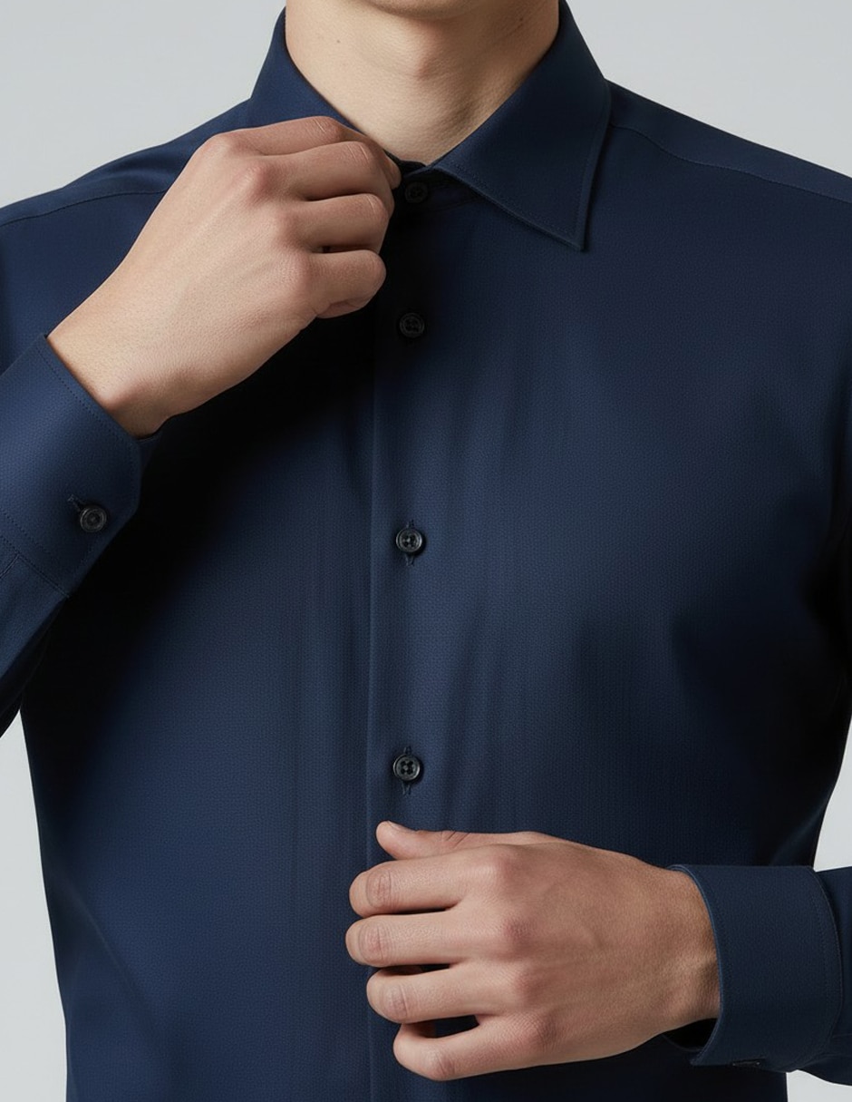 Camisa de vestir de manga larga para hombre 4
