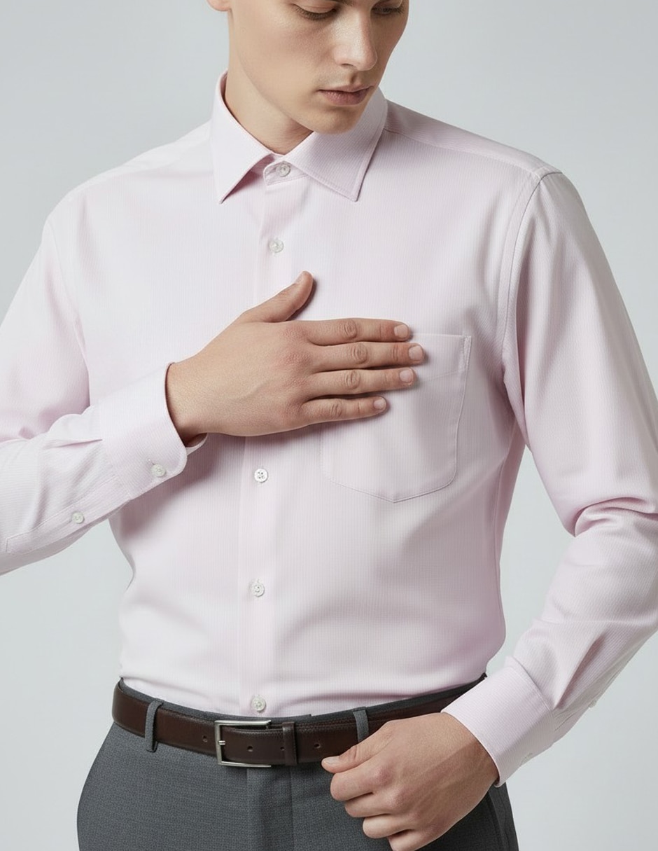 Camisa formal manga Larga para hombre 3