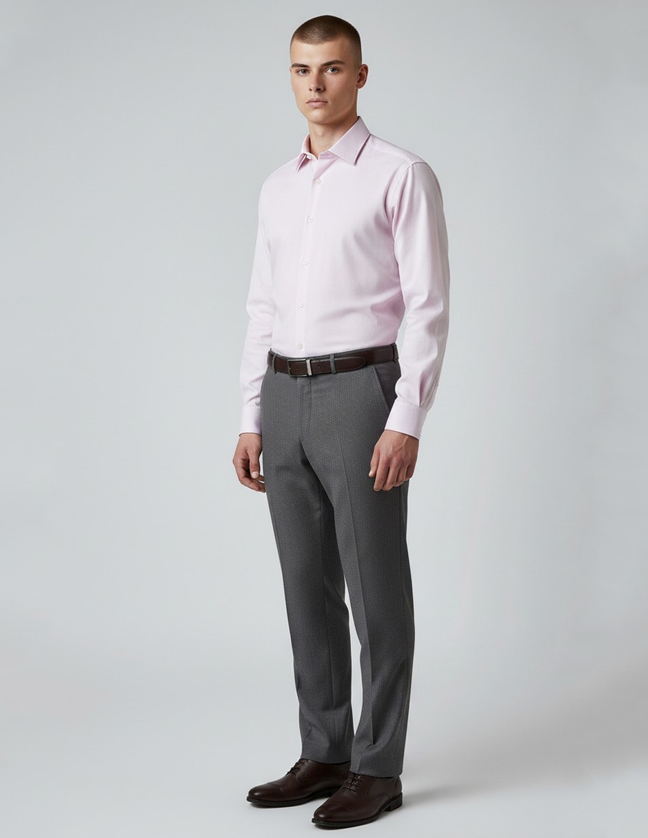 Camisa formal manga Larga para hombre 4