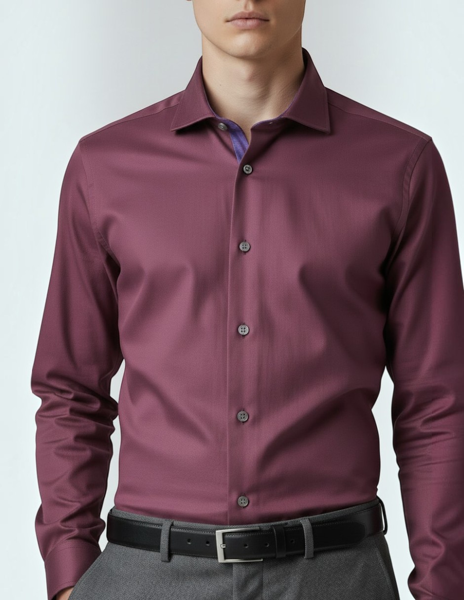 Camisa de algodón manga larga para hombre 3