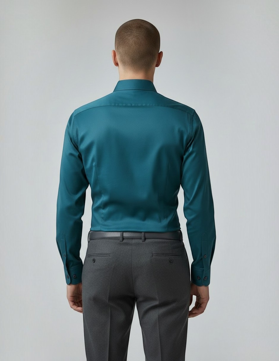 Camisa de algodón manga larga para hombre 2