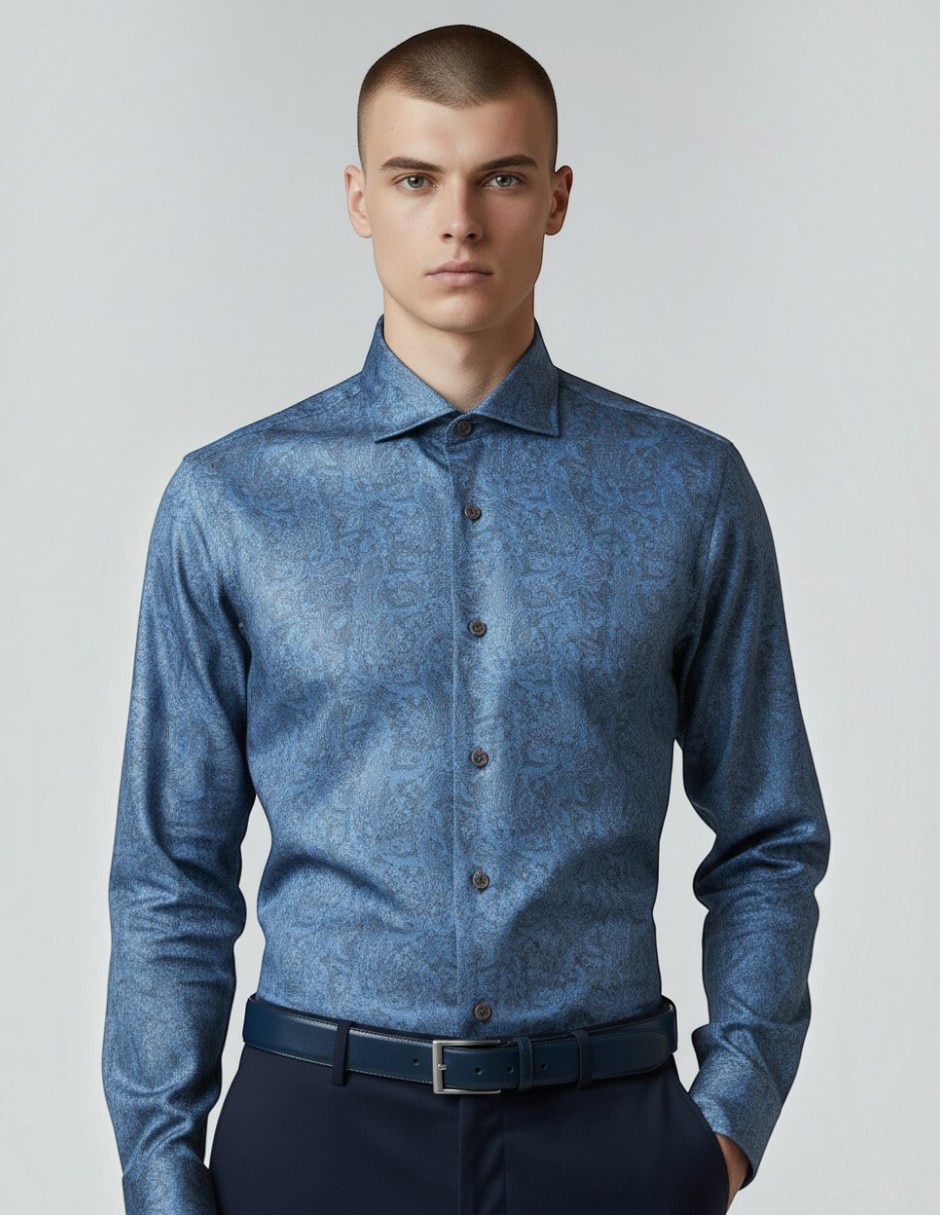 Camisa de algodón manga larga para hombre 3