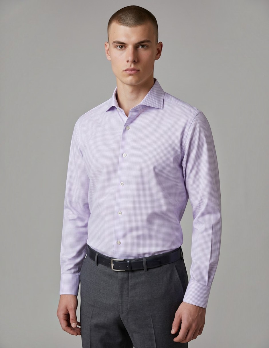 Camisa formal de algodón manga larga para hombre Camisa formal de algodón manga larga para hombre