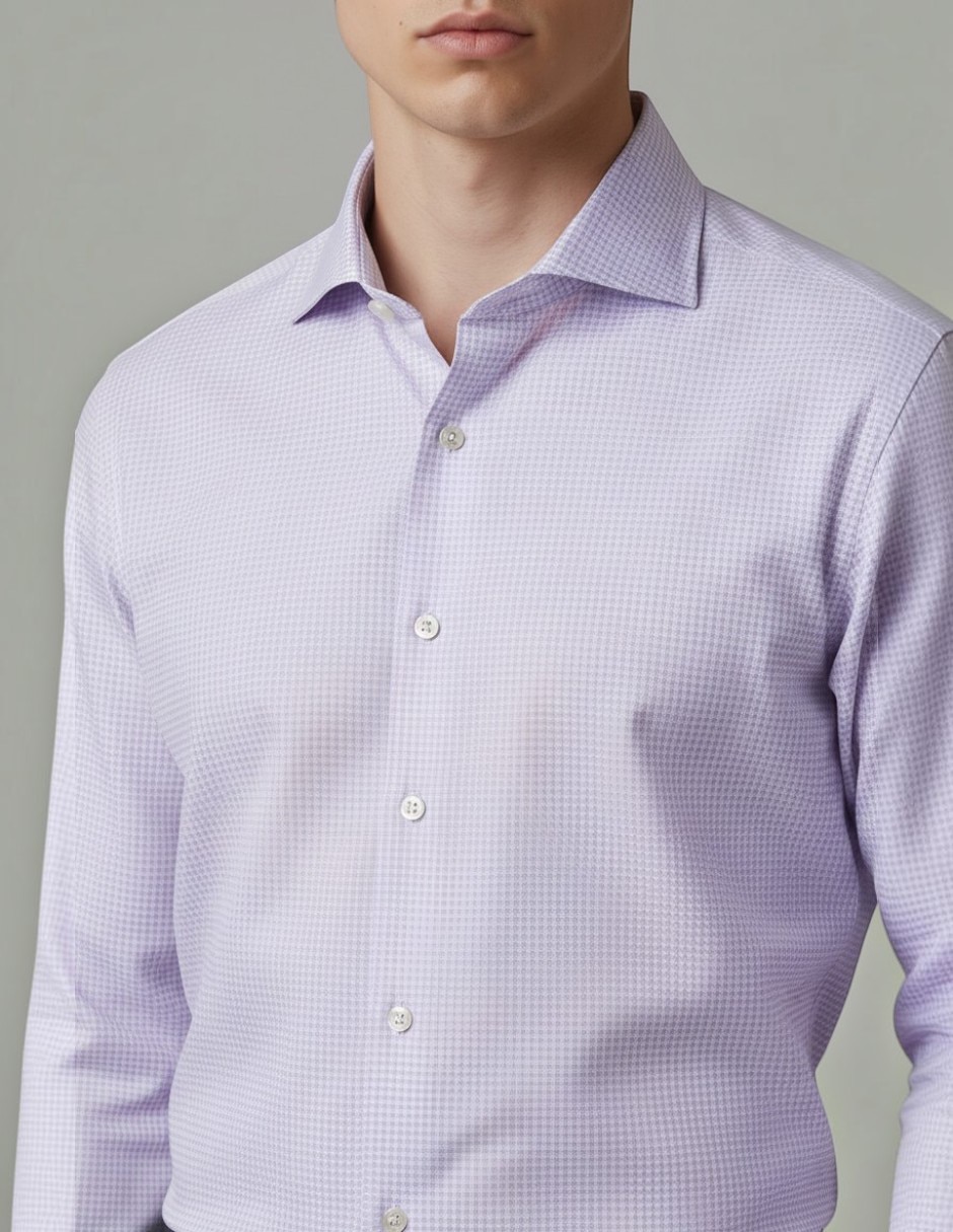 Camisa formal de algodón manga larga para hombre 3