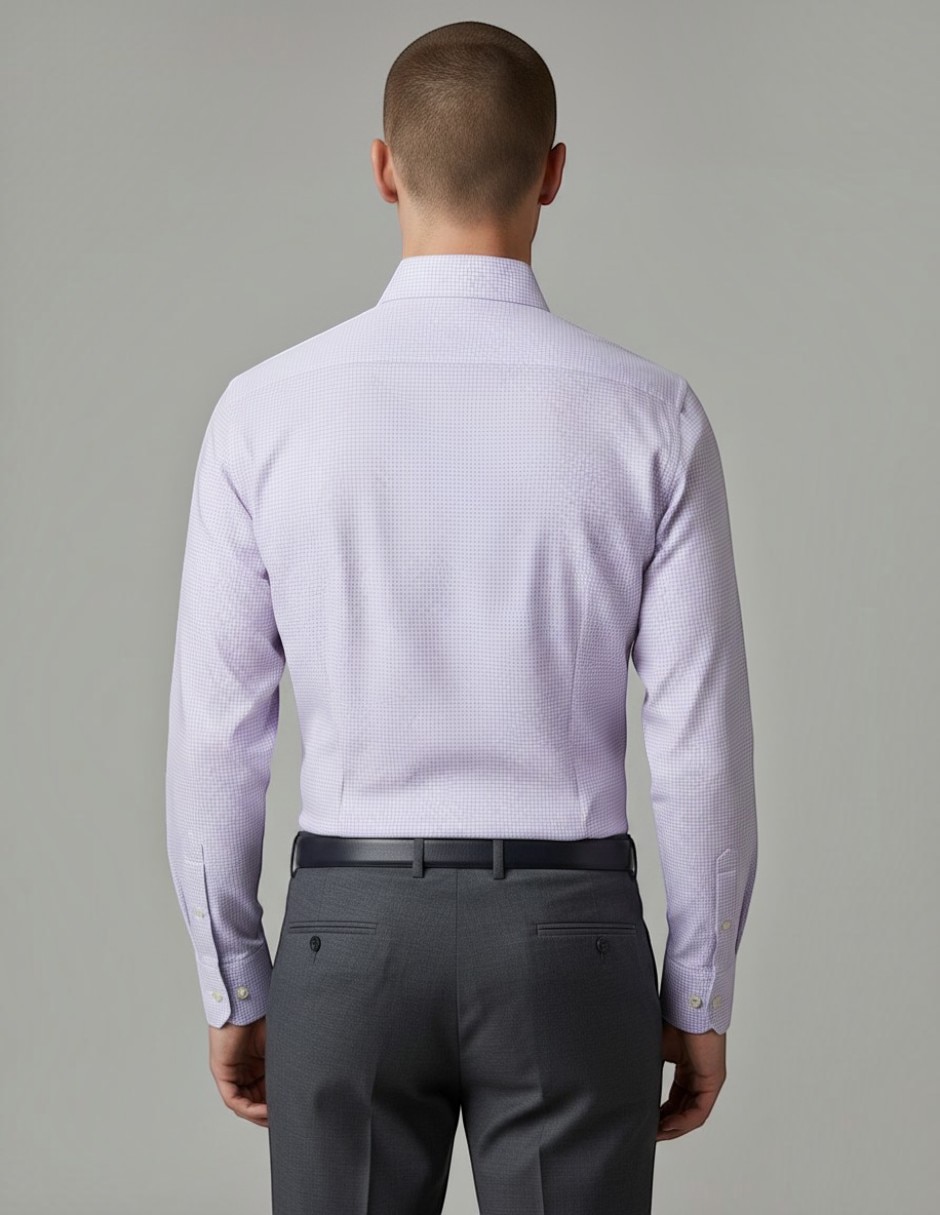 Camisa formal de algodón manga larga para hombre 2