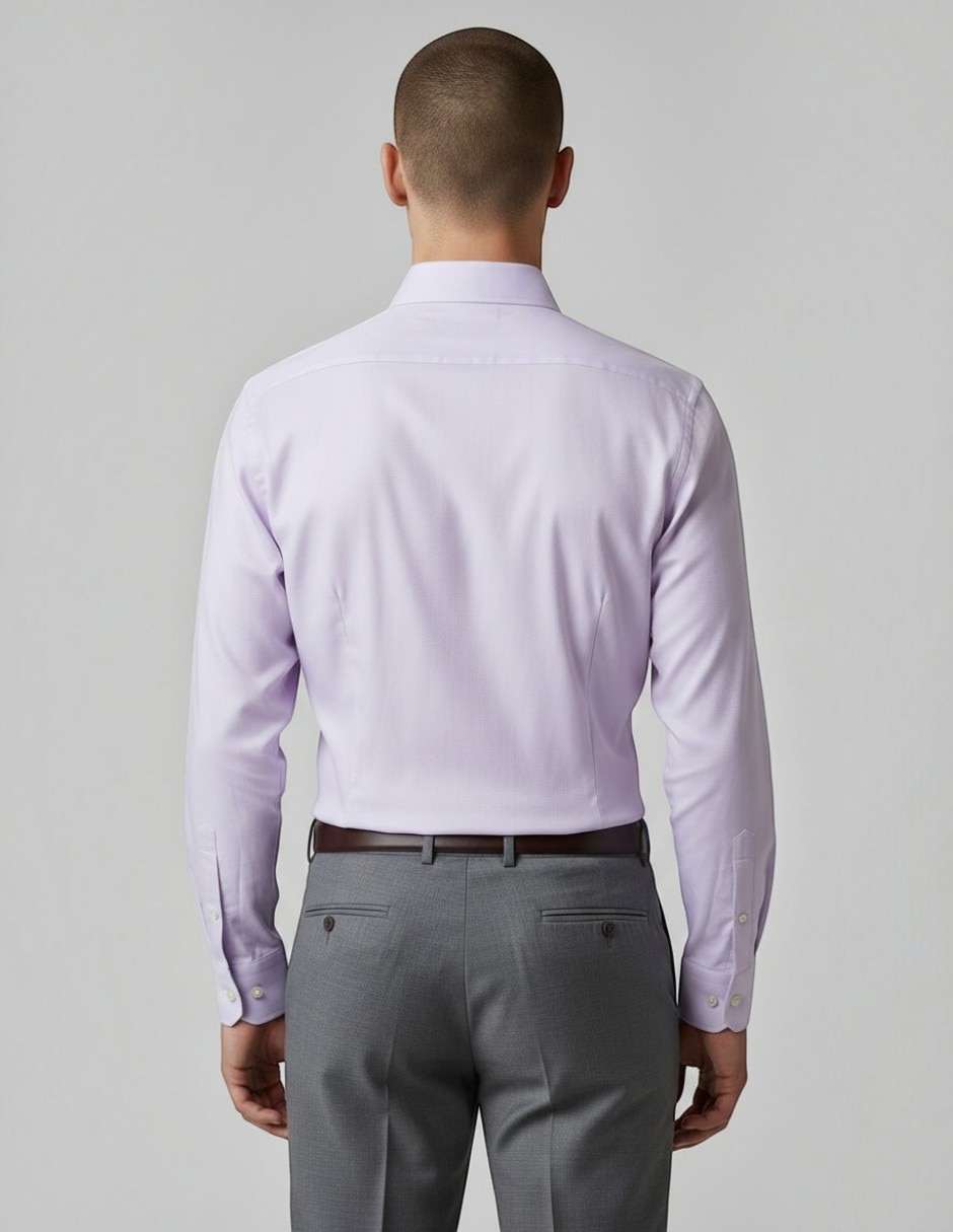 Camisa formal de algodón manga larga para hombre 4