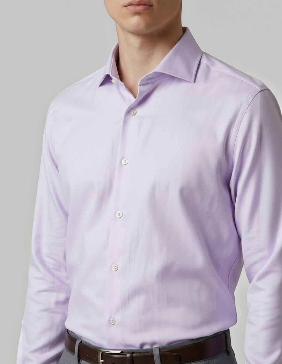 Camisa formal de algodón manga larga para hombre 3