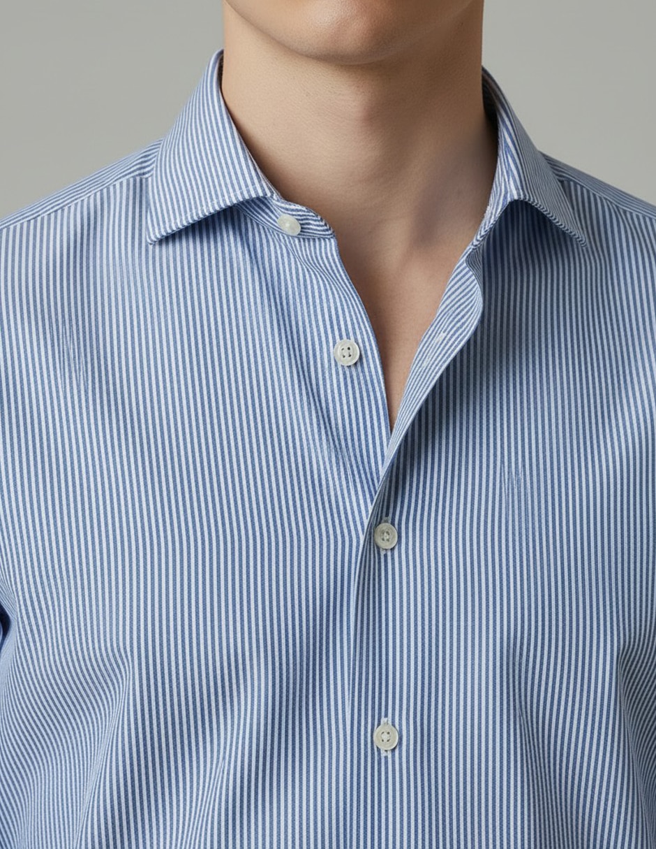 Camisa formal de algodón manga larga para hombre 3