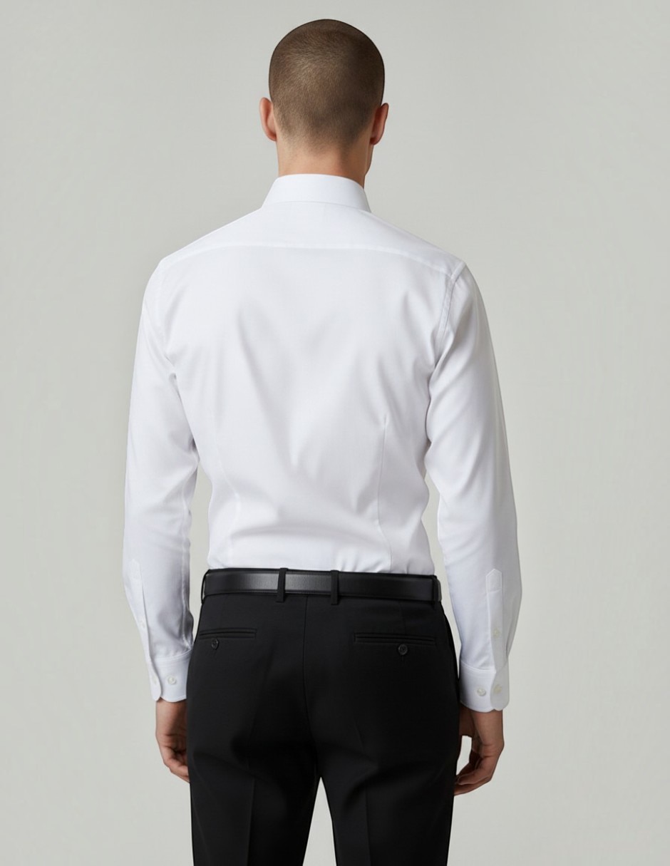 Camisa formal manga larga para hombre 4