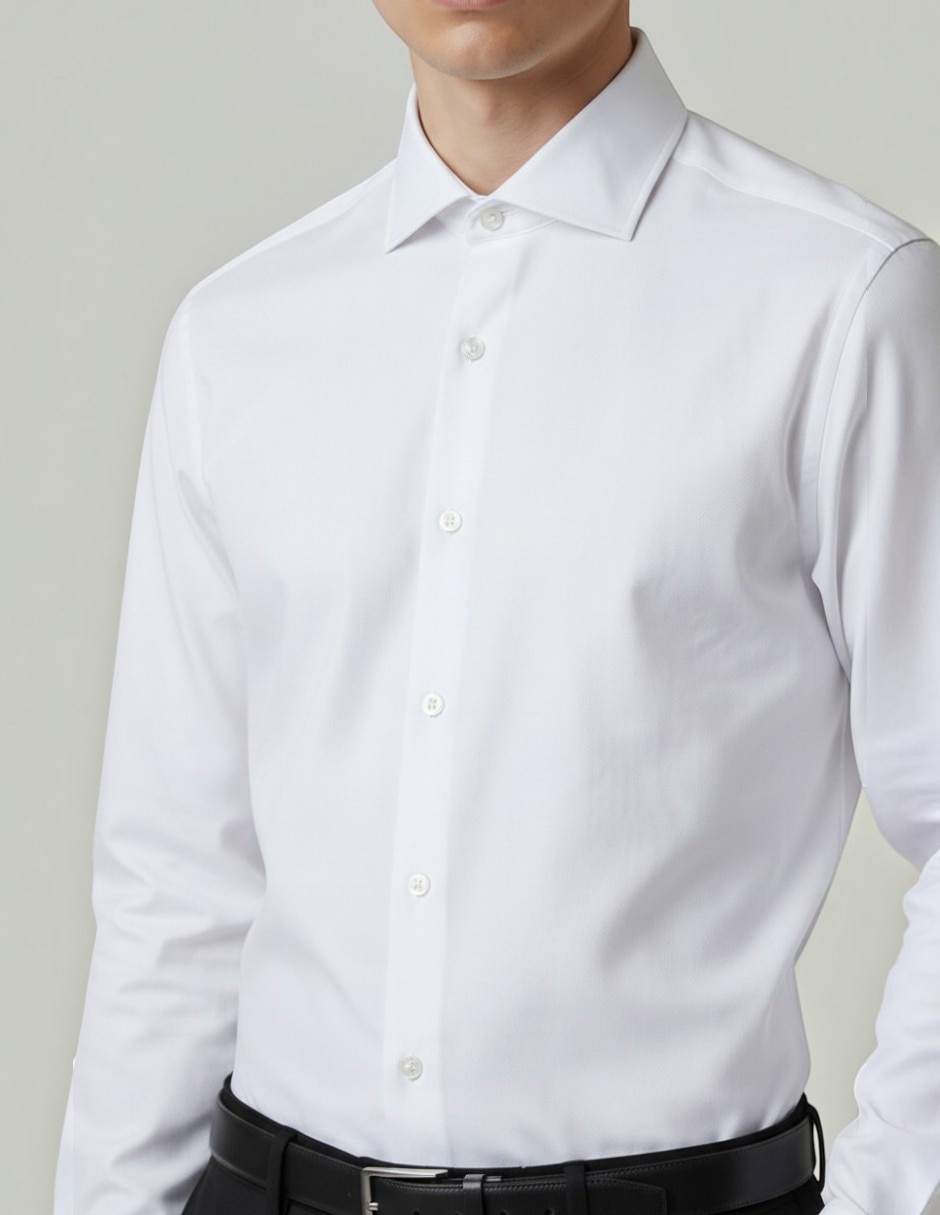 Camisa formal manga larga para hombre 3