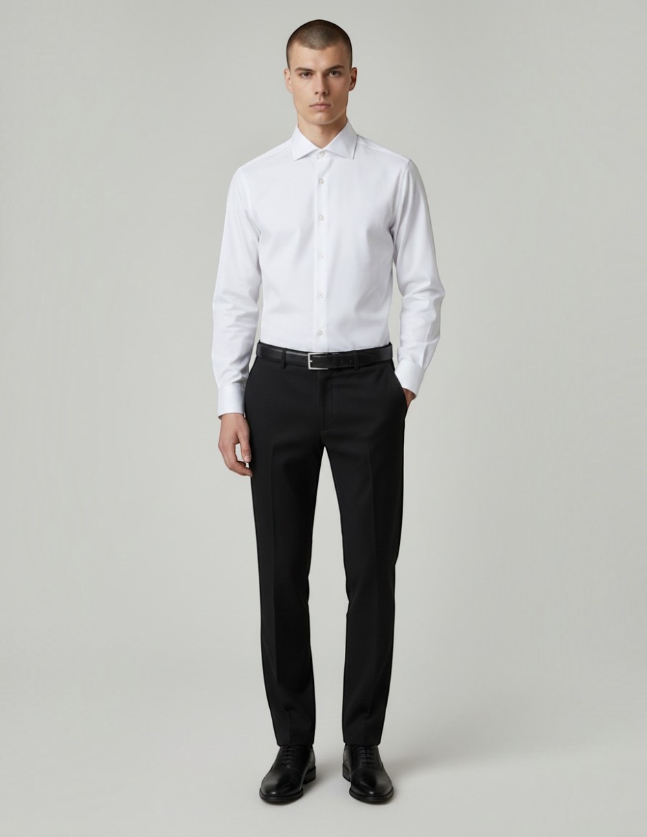 Camisa formal manga larga para hombre 2