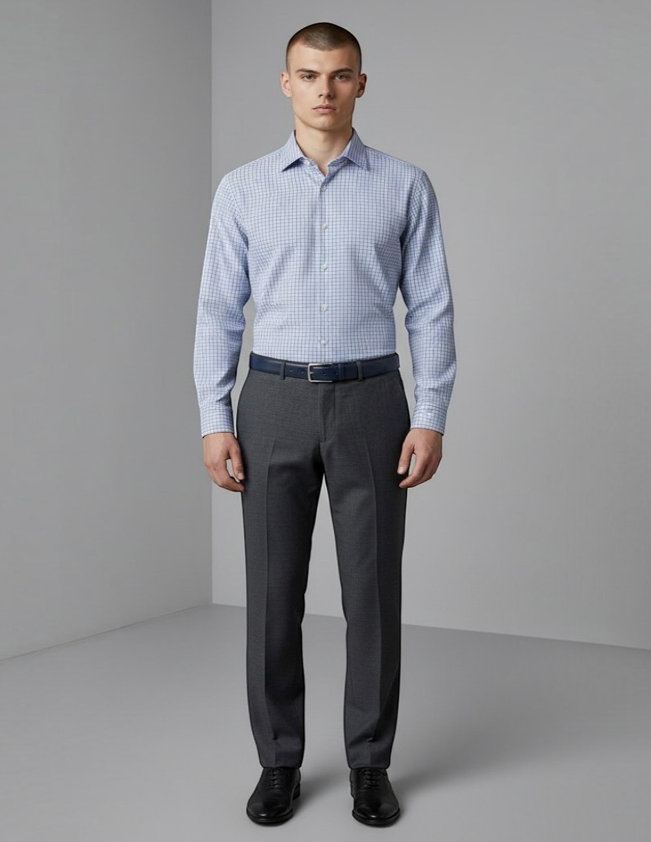Camisa/Sobrecamisa Formal de (si aplica) Bambú y poliéster manga Larga para hombre 2