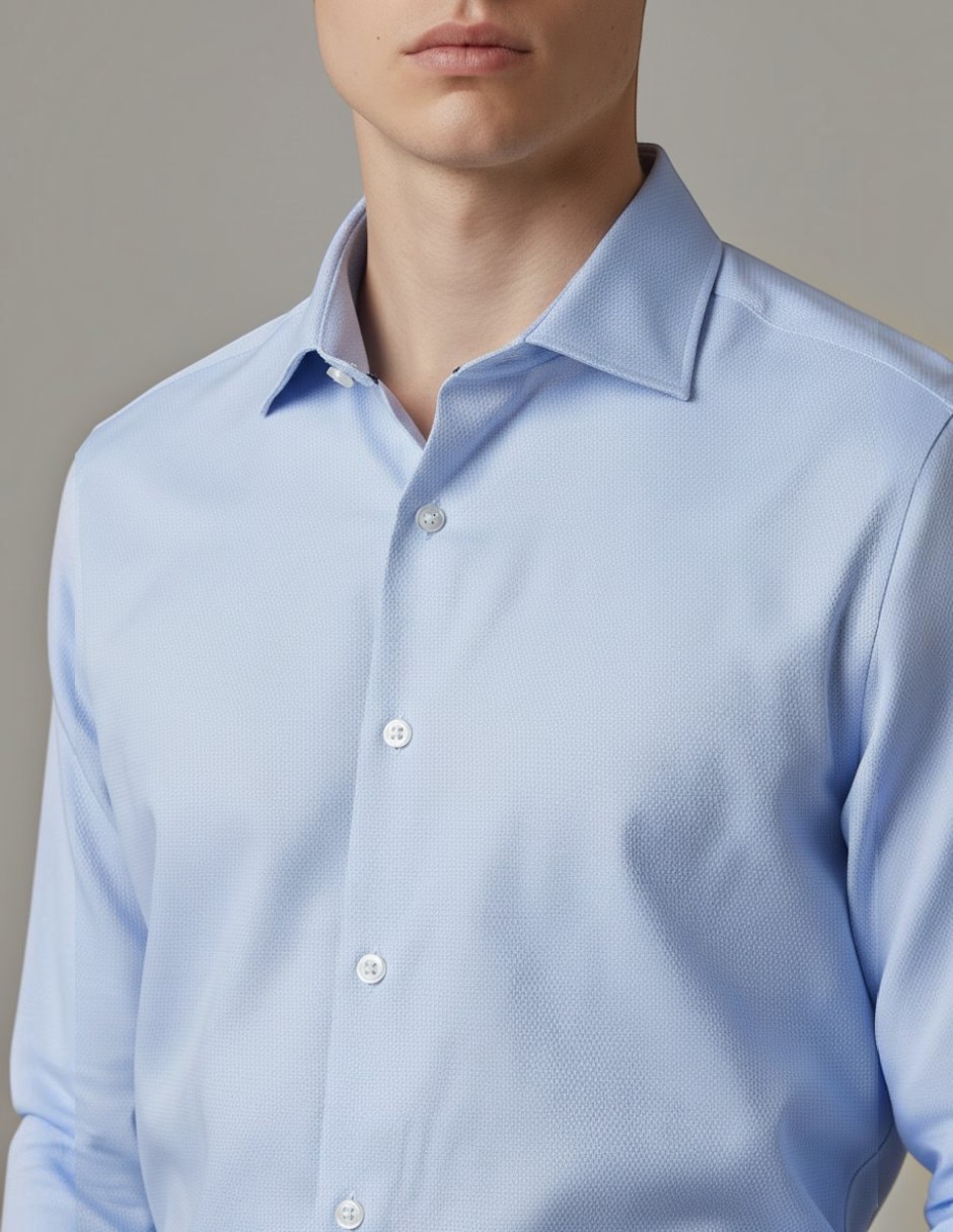 Camisa de bambú manga larga para hombre 2
