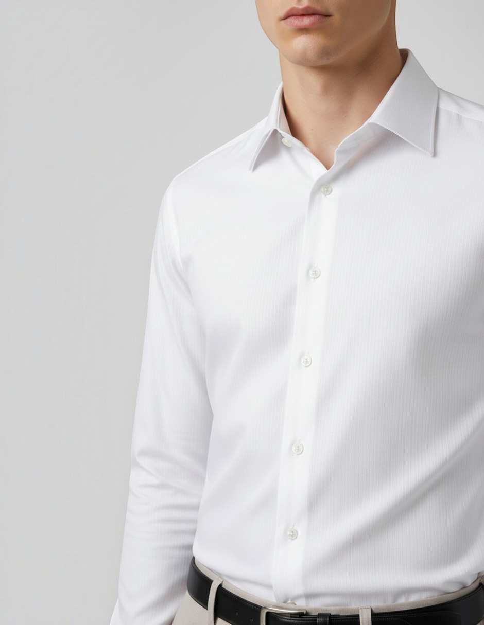 Camisa de bambú manga larga para hombre 2