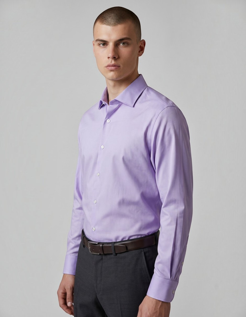 Camisa formal manga larga para hombre
