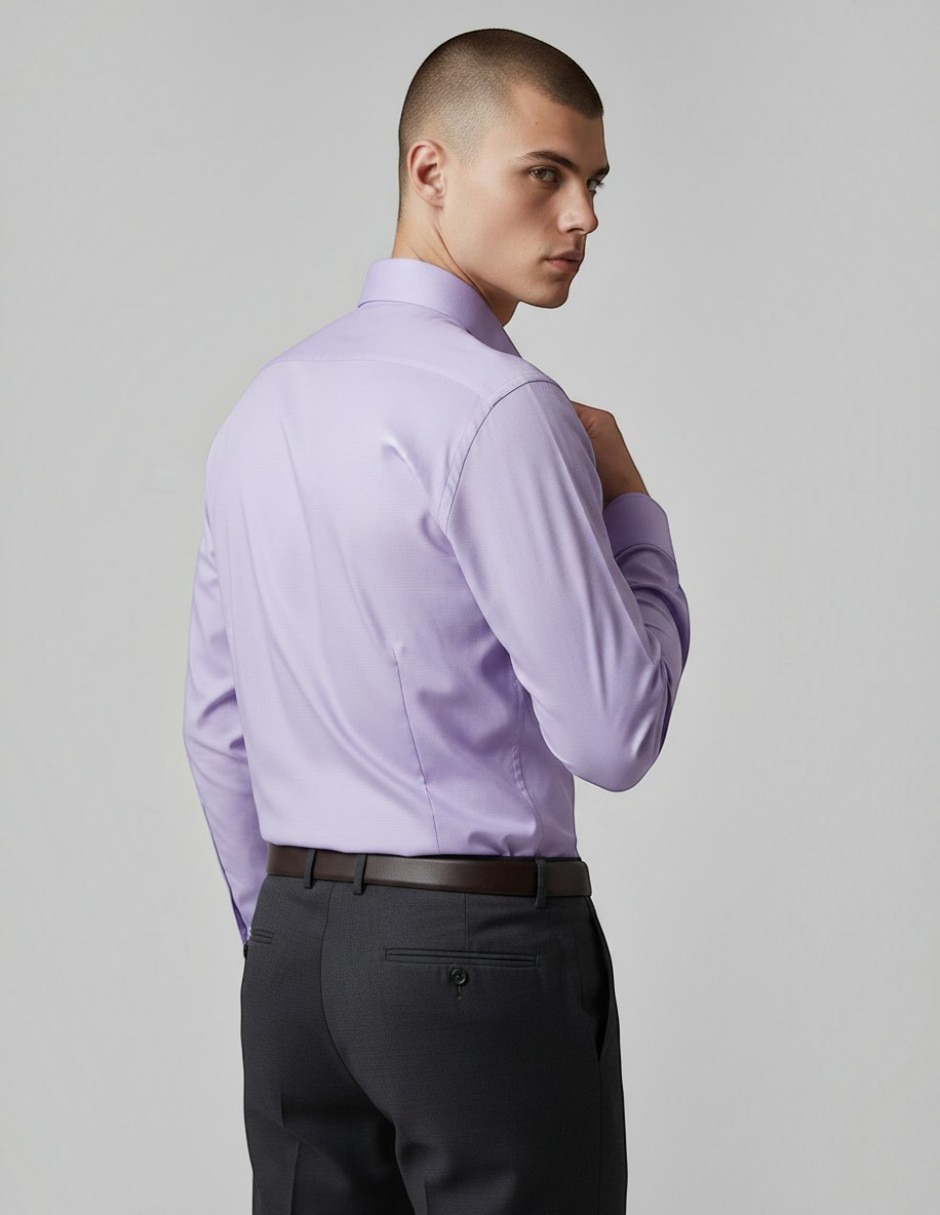 Camisa formal manga larga para hombre 2