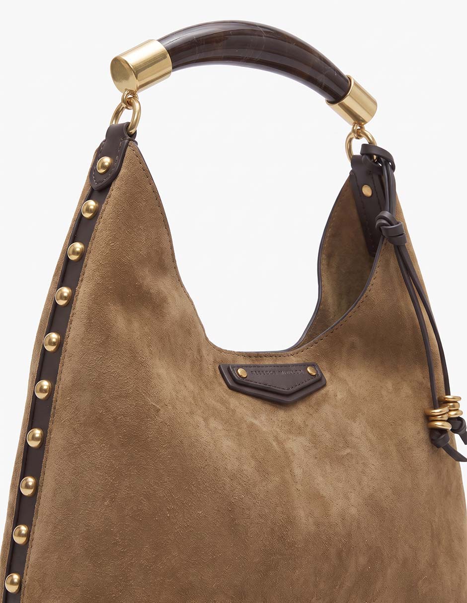 Bolsa hobo de piel para mujer
