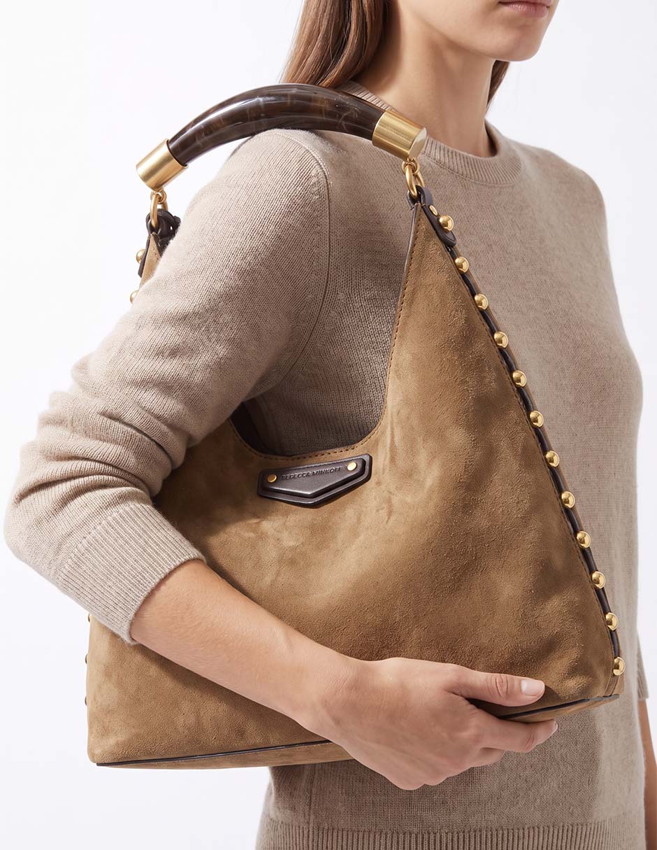Bolsa hobo de piel para mujer