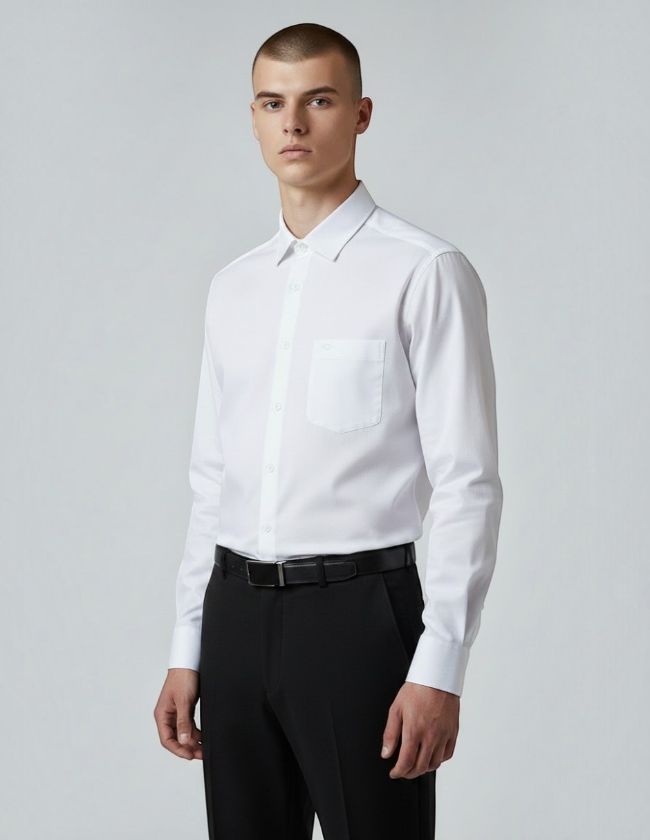 Camisa de vestir manga larga para hombre