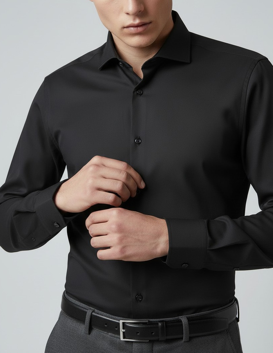 Camisa de vestir manga larga para hombre 3