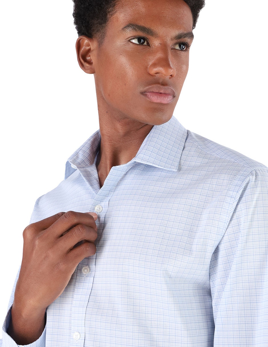 Camisa formal de algodón manga larga para hombre 3