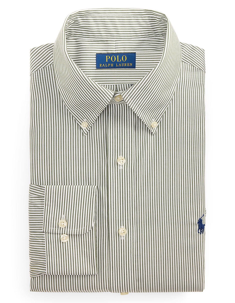 Camisa de vestir de algodón manga larga para hombre 8