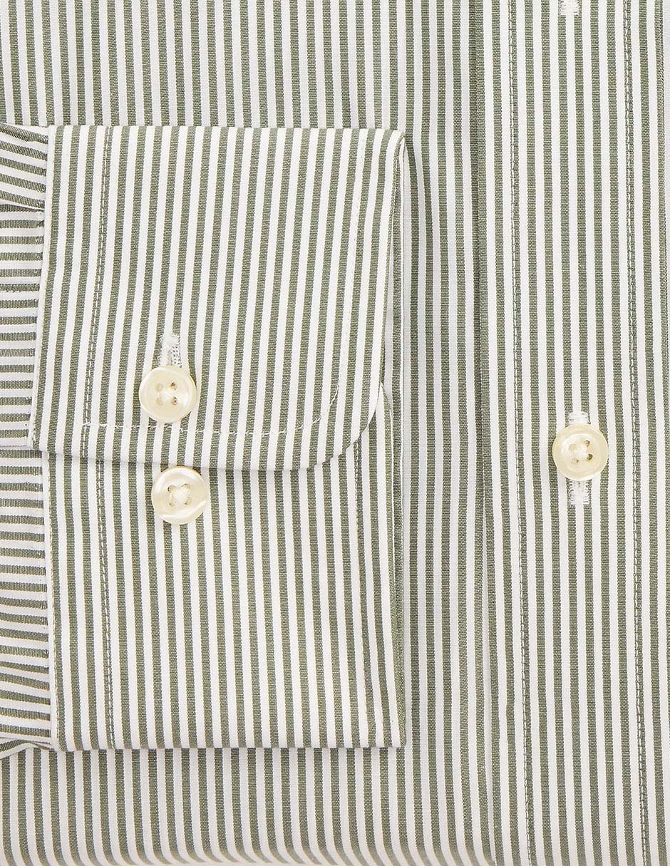 Camisa formal de algodón manga larga para hombre 11