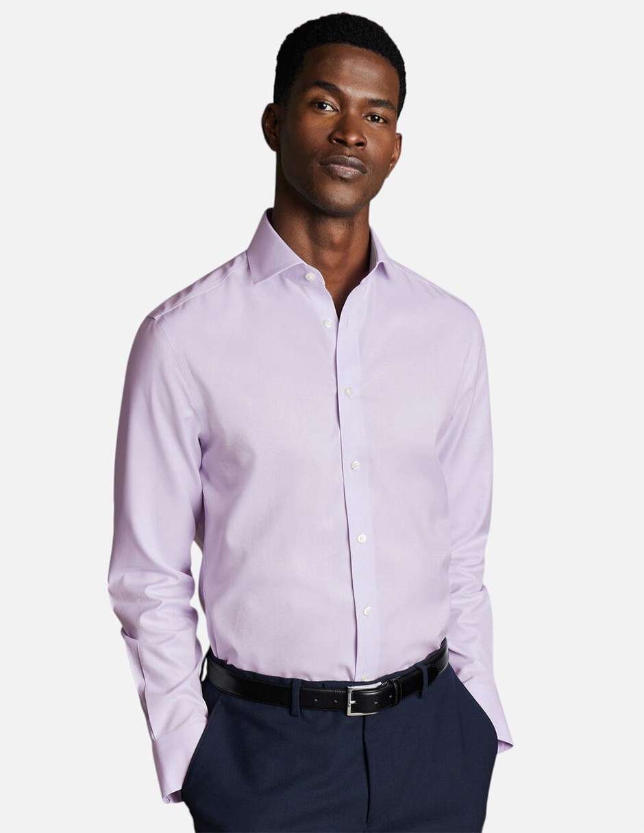 Camisa de vestir Charles Tyrwhittde algodón manga larga para hombre Camisa de vestir Charles Tyrwhittde algodón manga larga para hombre